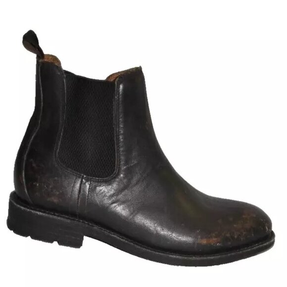 New! Frye Men\'s Bowery Chelsea Boot Black Stone Washed Size 8.5 D 3480535 DD405 main image 6